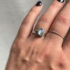 Ring of Silver 925 with semi-precious stone Moonstone-Kaia Moonstone-mkjewels