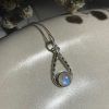 Sterling silver necklace with semi-precious stone Moonstone-Elowen Moonstone-mkjewels