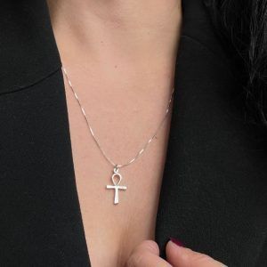 Ankh cross necklace made of Silver 925-Cross ankh-mkjewels