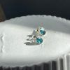 Σκουλαρίκια από Ασήμι 925 με μπλε Τοπάζι-Esme Blue Topaz-mkjewels