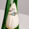 Ring of Silver 925 with Aquamarine-Emelia Aquamarine-mkjewels