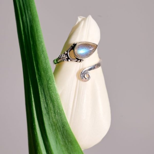 Ring made of Silver 925 with Labradorite-Emelia Labradorite-mkjewels