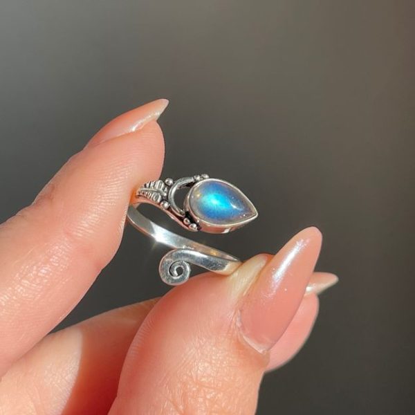 Ring made of Silver 925 with Labradorite-Emelia Labradorite-mkjewels