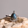 Ring made of Silver 925 with Labradorite-Odile Labradorite-mkjewels