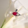 Ring of Silver 925 with Ruby-Emelia Ruby-mkjewels