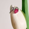 Ring of Silver 925 with Ruby-Emelia Ruby-mkjewels