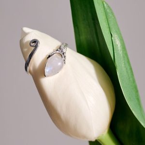 Ring of Silver 925 with Moonstone-mk-jewels