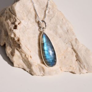 Necklace made of Silver 925 with Labradorite-Maeve Labradorite-mkjewels