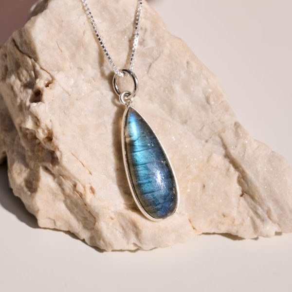 Necklace made of Silver 925 with Labradorite-Maeve Labradorite-mkjewels