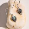 Silver earrings 925 with Labrdorite-Chloe Labrdorite-mk-jewels